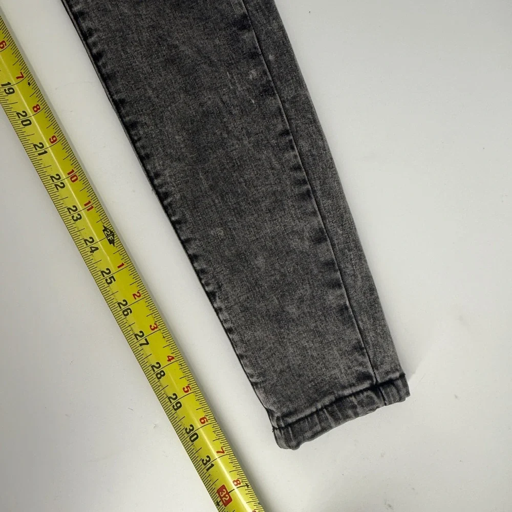 Kollar 203 Rockstars Old School Grey Acid Wash Skinny Jeans Mens 32 Distressed